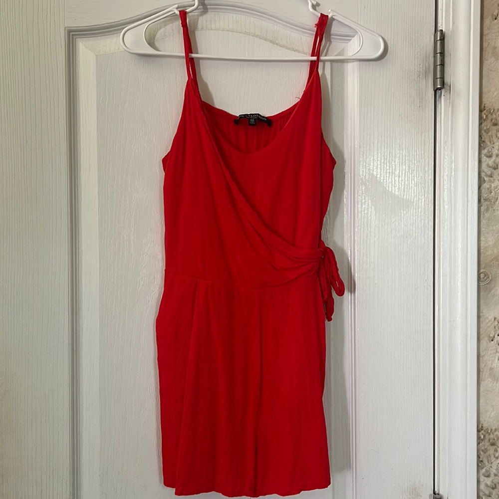 Juniors Red Romper
